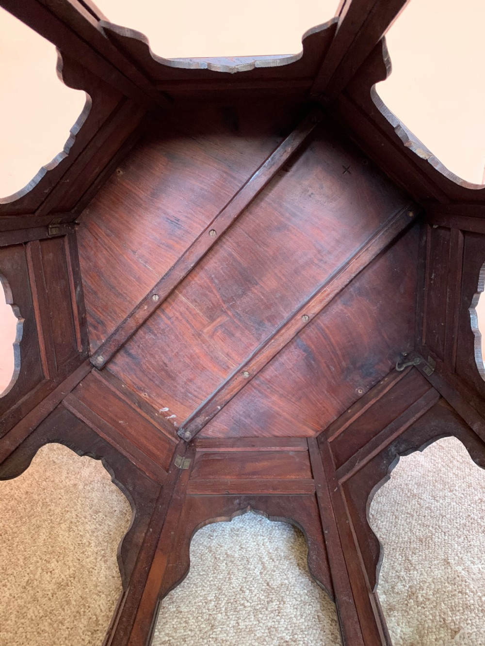 Antique inlaid  Hoshiarpur table.  View VII