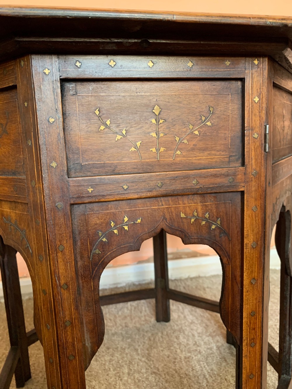 Antique inlaid  Hoshiarpur table.  View IX