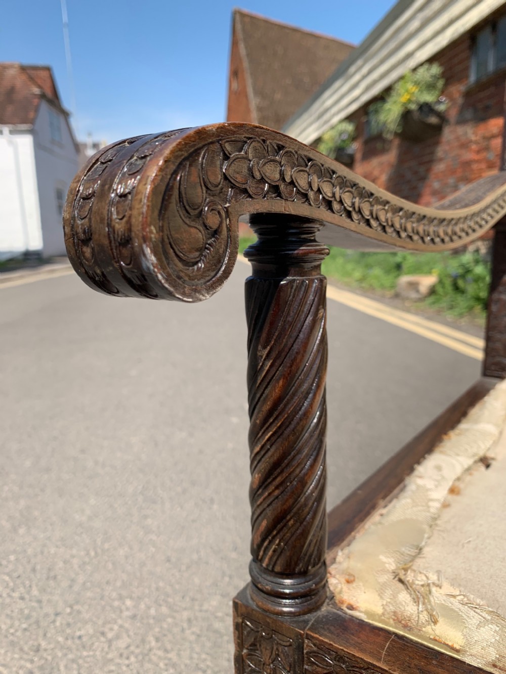 Anglo Indian walnut settee  View IV