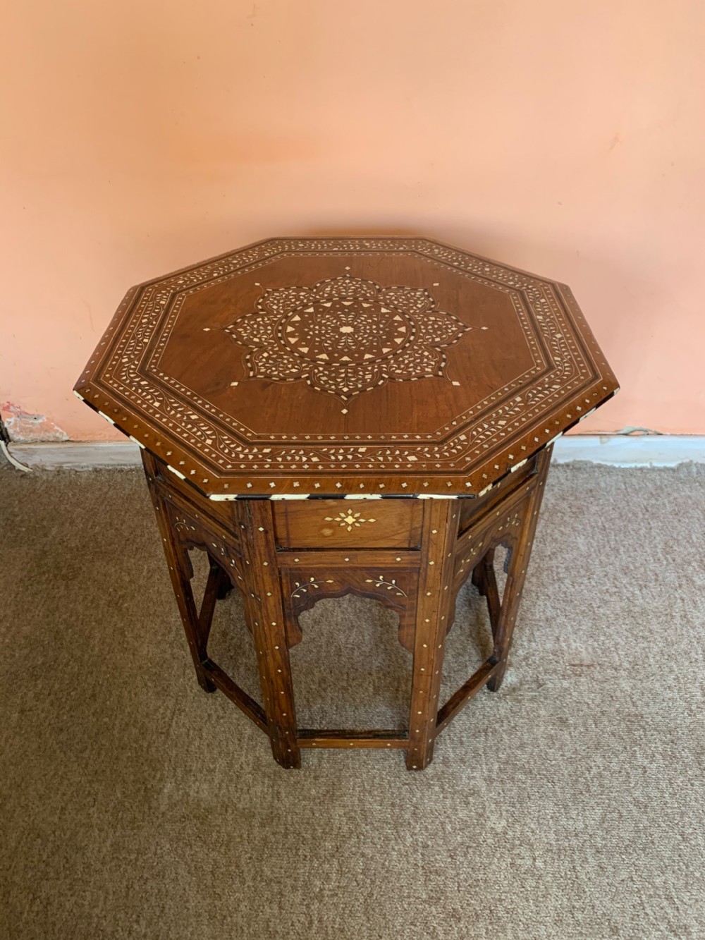 Antique inlaid Hoshiarpur table 