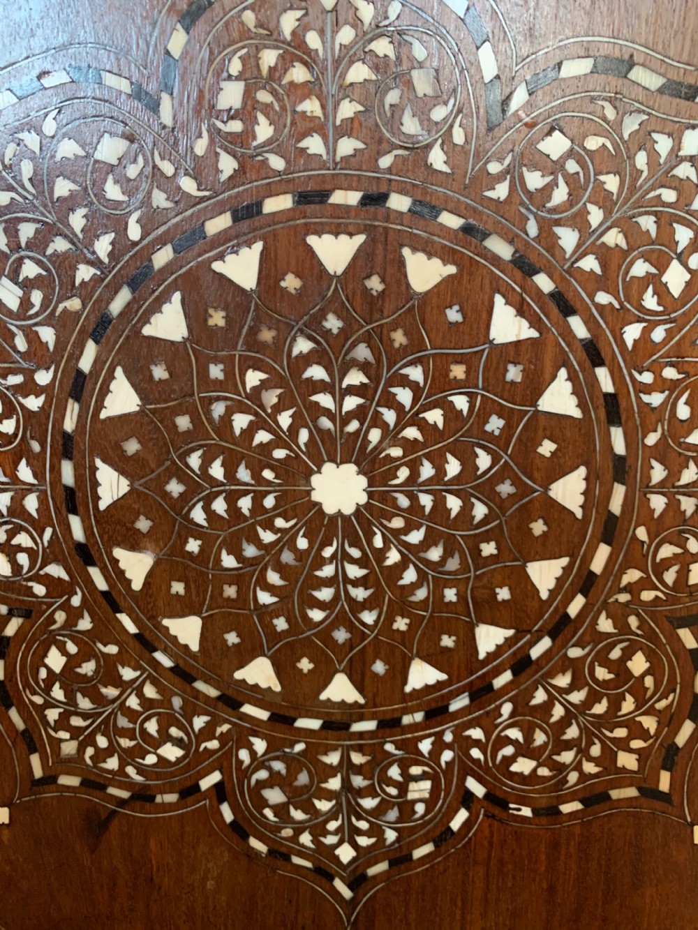 Antique inlaid Hoshiarpur table  View IV