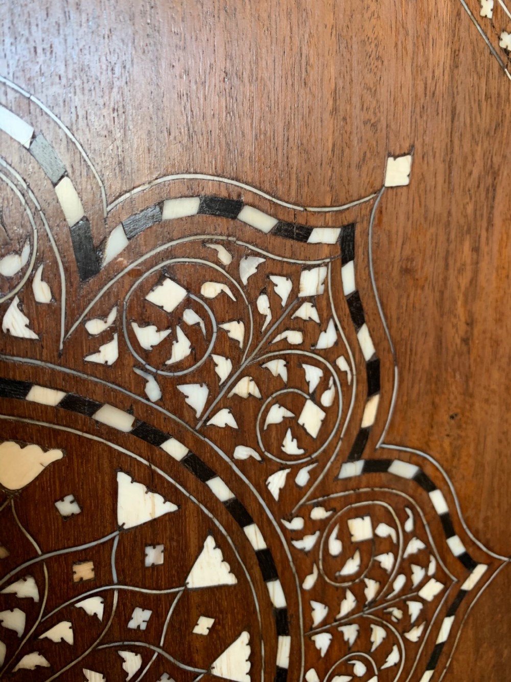 Antique inlaid Hoshiarpur table  View V
