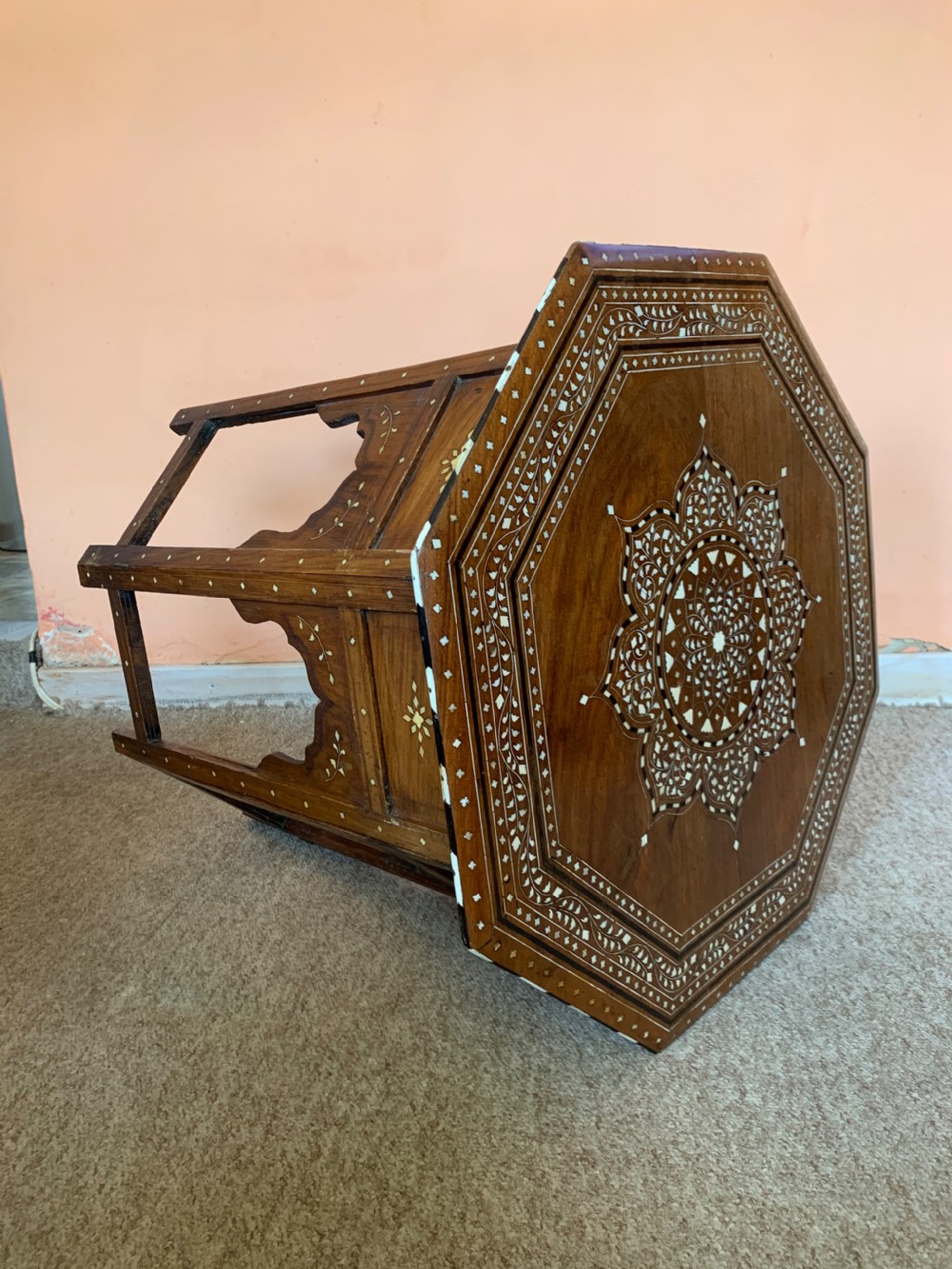 Antique inlaid Hoshiarpur table  View VI