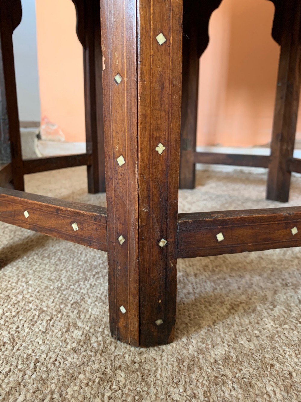 Antique inlaid Hoshiarpur table  View VIII