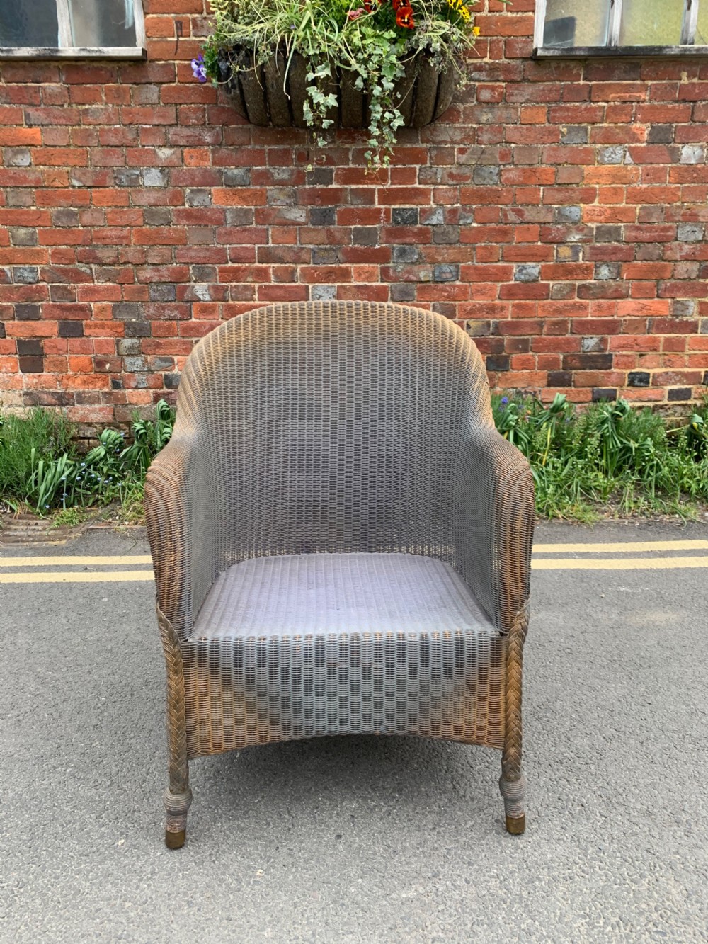 1930’s Lloyd loom armchair in original condition  View VI