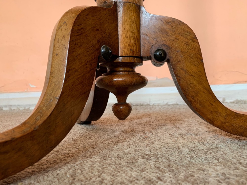 Victorian pollard oak pedestal table  View IV