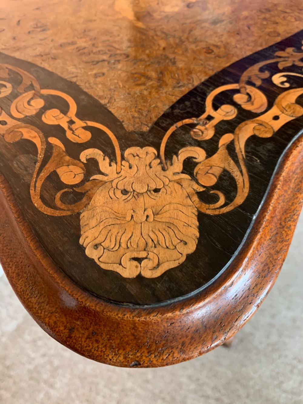 Victorian pollard oak pedestal table  View VIII