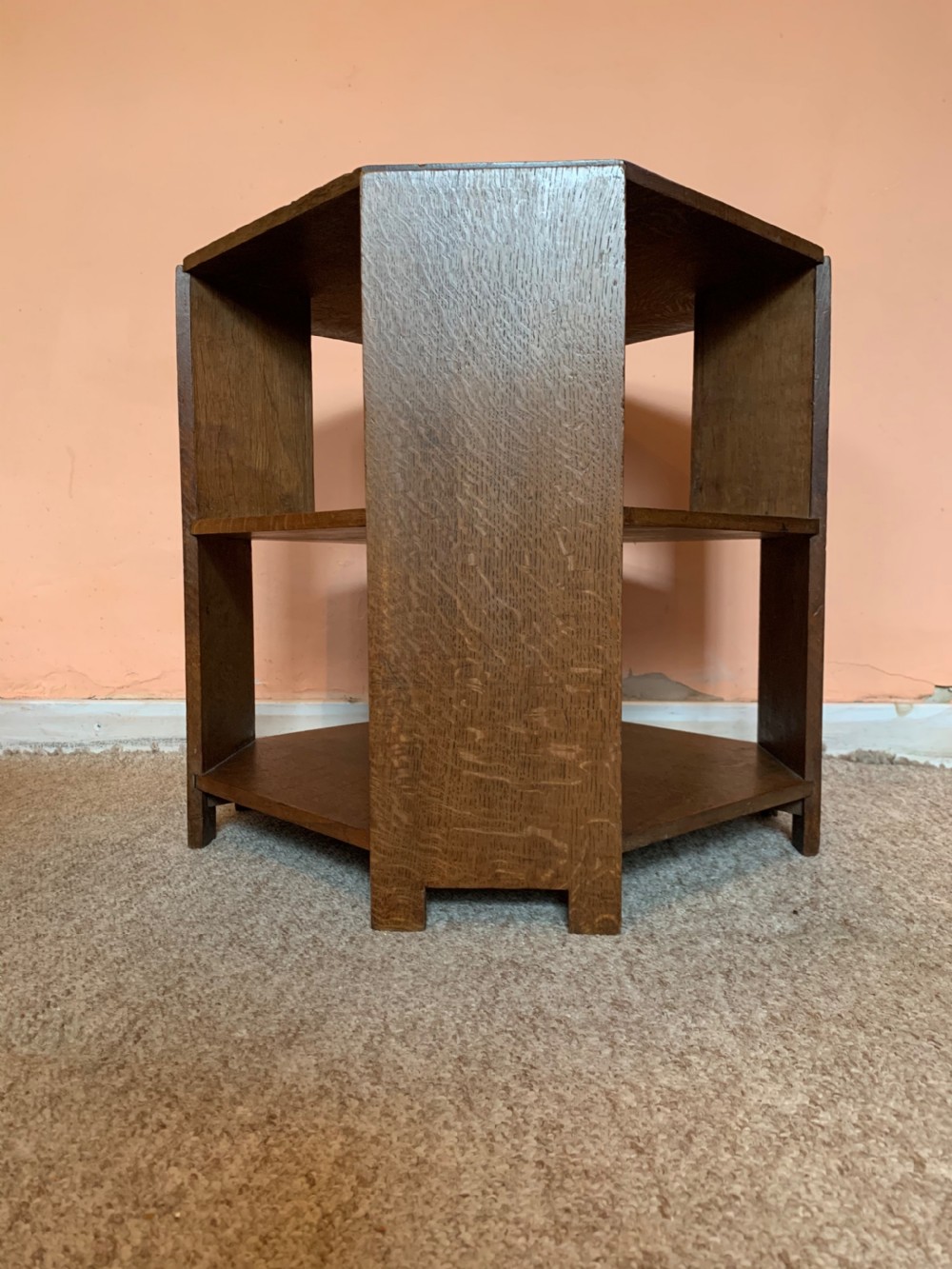 1930’s oak book table
