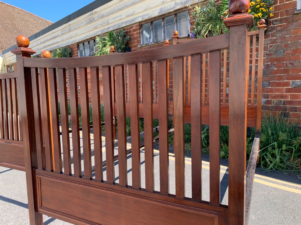 Pair of Mahogany single beds View IV
