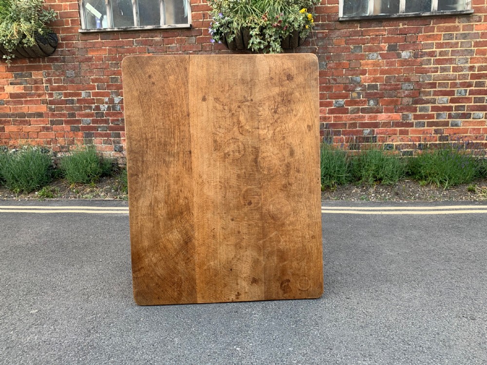 Arts and crafts oak library table Winchester College  View VII