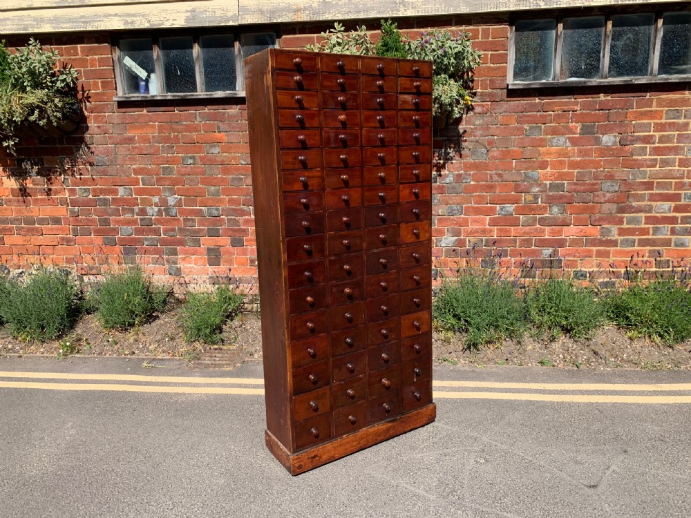 Victorian mahogany bank of drawers 