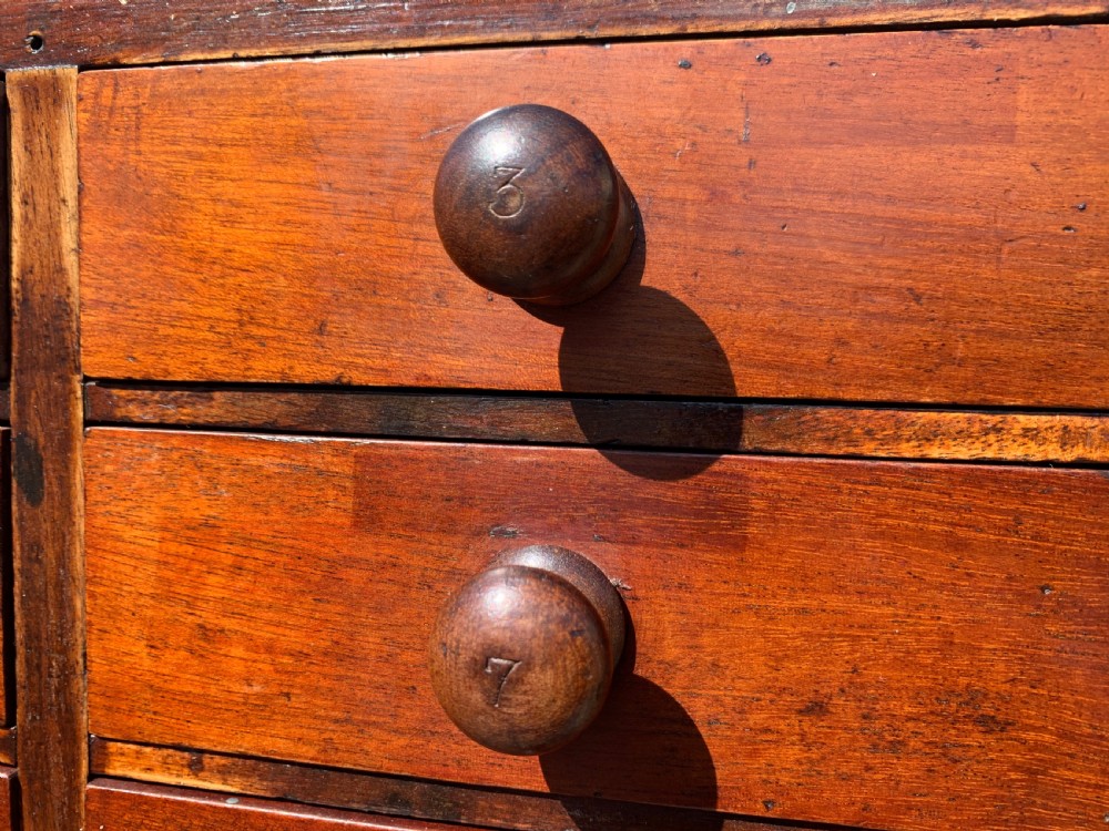 Victorian mahogany bank of drawers  View IV
