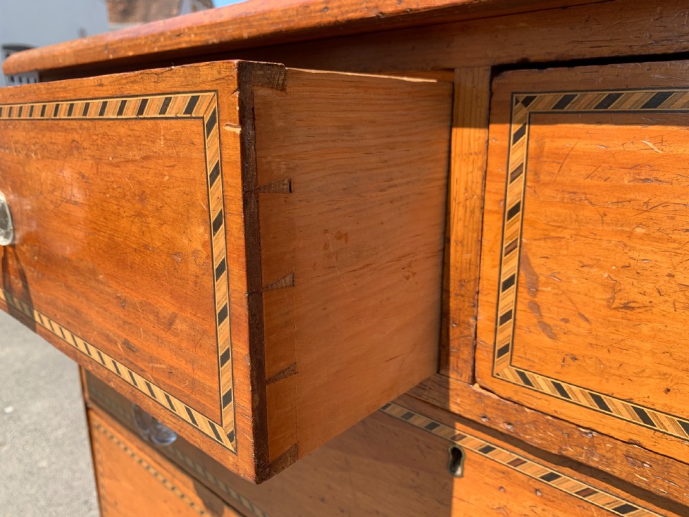 Victorian pine chest of drawers  View V
