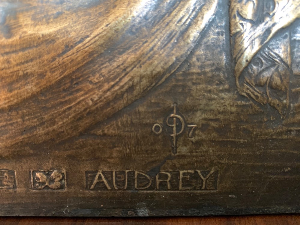 Arts and crafts bronze panel View IV