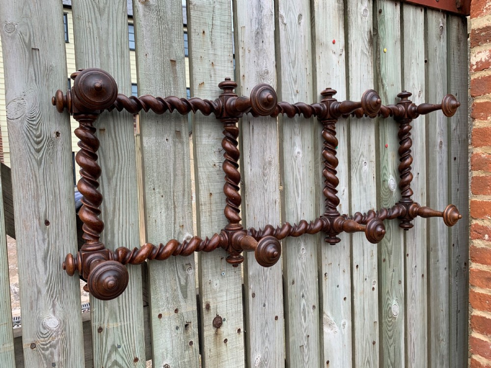 Walnut hat and coat rack