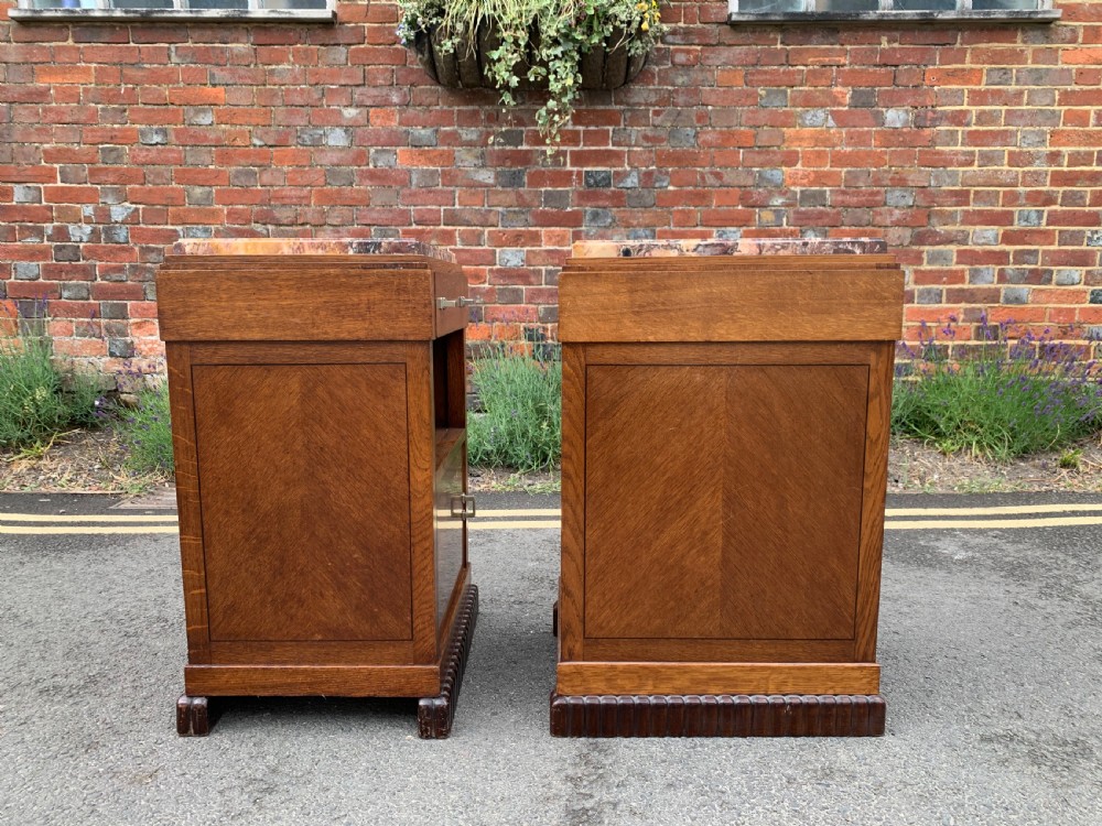 Pair of Art Deco bedside cupboards  View IX