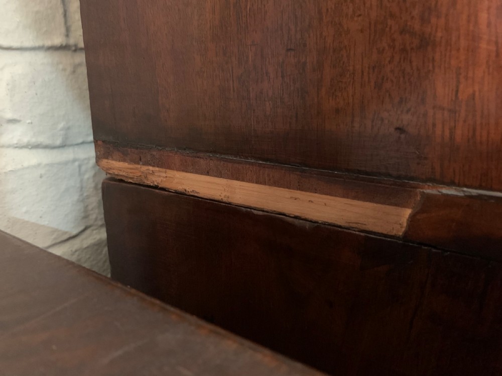 Regency period mahogany linen press  View IX