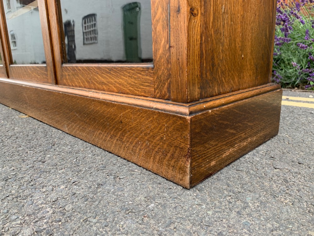 Edwardian oak bookcase  View VII