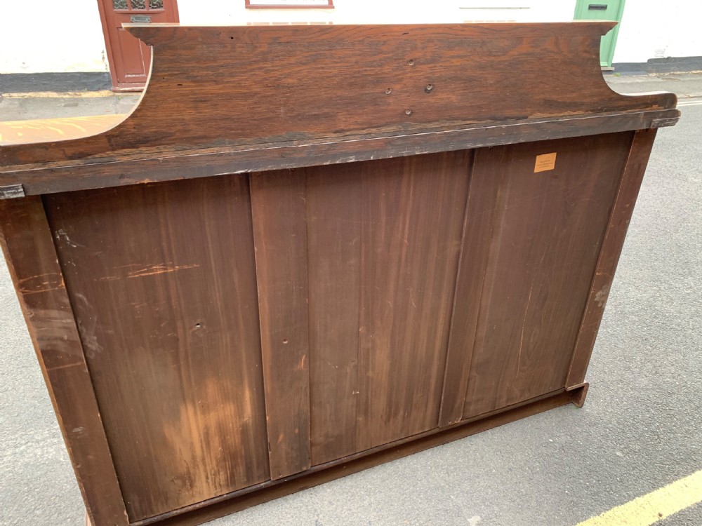 Edwardian oak bookcase  View VIII