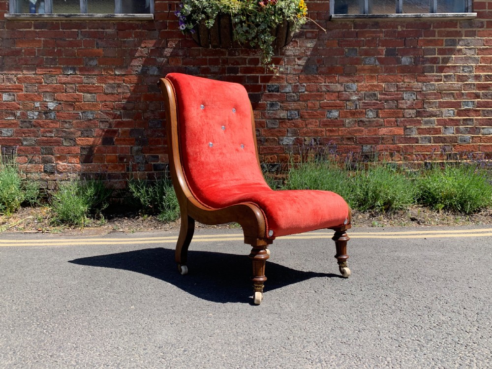 Victorian slipper chair 