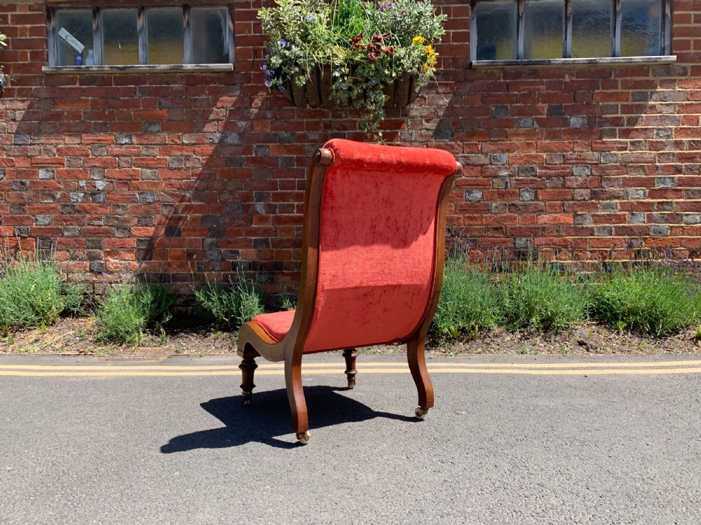 Victorian slipper chair  View V