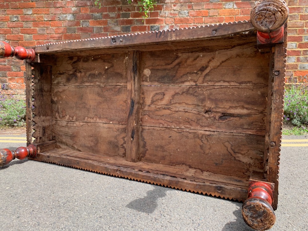 Antique Indian takhat coffee table  View VI