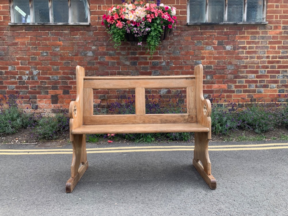 Victorian pitch pine bench View III