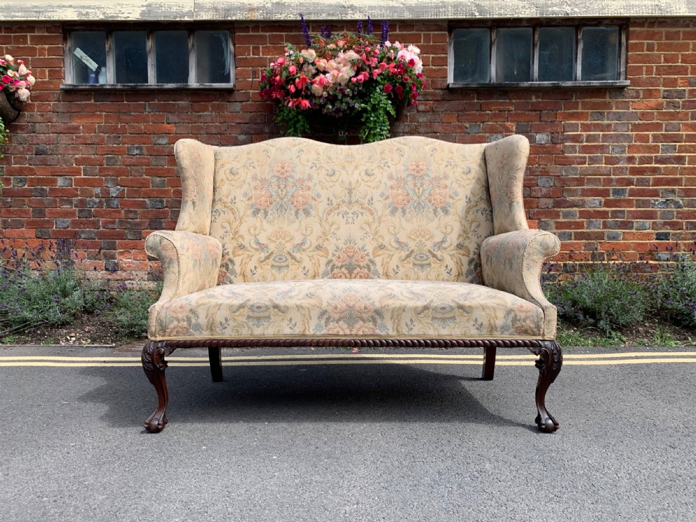 Victorian wingback sofa