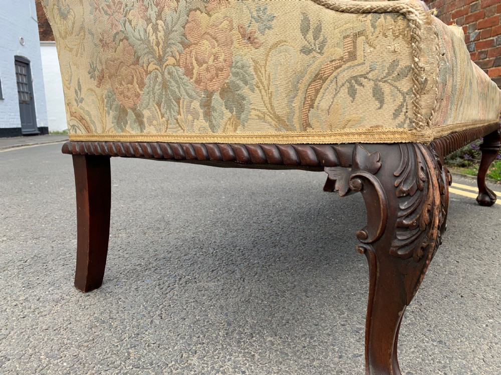 Victorian wingback sofa View II
