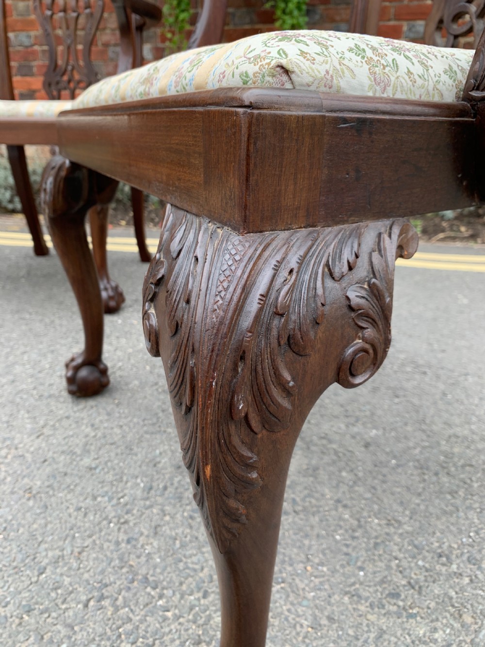 Pair of Mahogany armchairs  View II