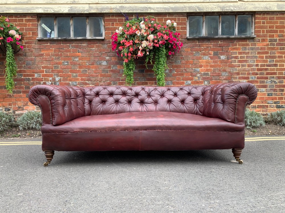 Victorian leather chesterfield 