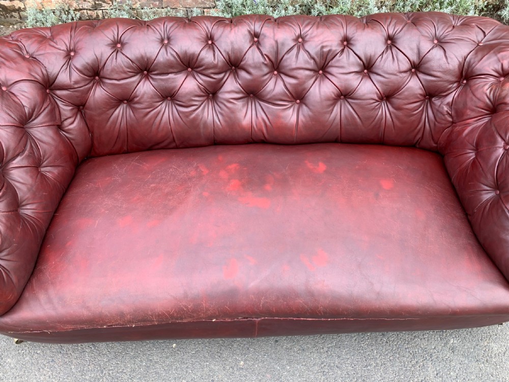 Victorian leather chesterfield  View III
