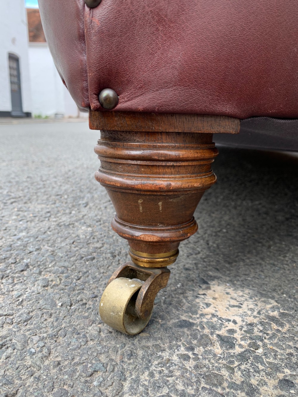 Victorian leather chesterfield  View IV