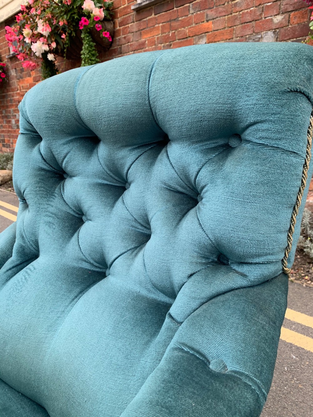 Victorian open armchair by Hampton and Sons View V