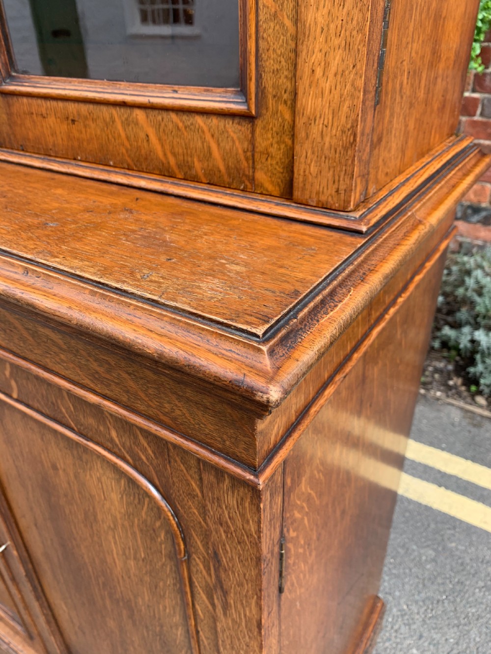 Nineteenth century oak bookcase  View III