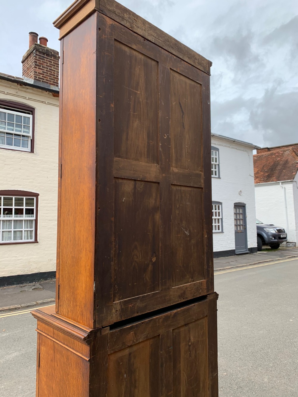 Nineteenth century oak bookcase  View IX