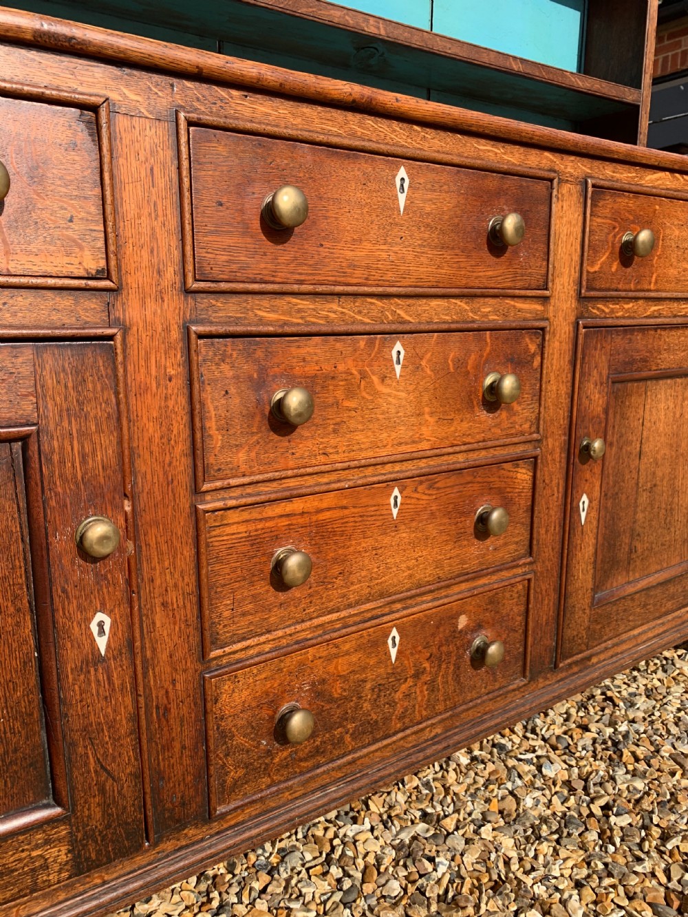 Nineteenth century oak Welsh dresser  View VIII