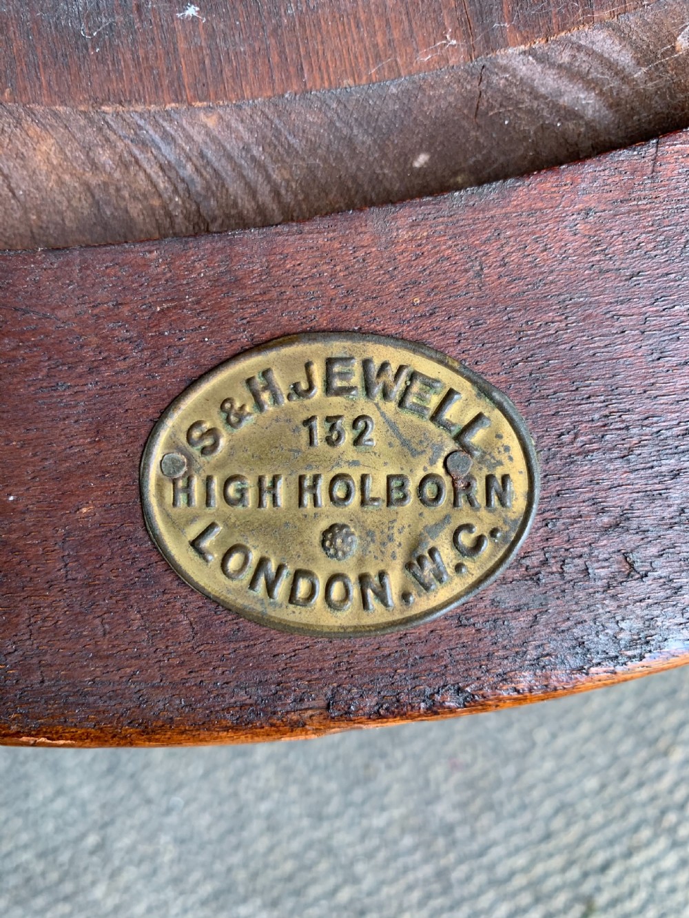 Victorian mahogany revolving desk chair  View VII