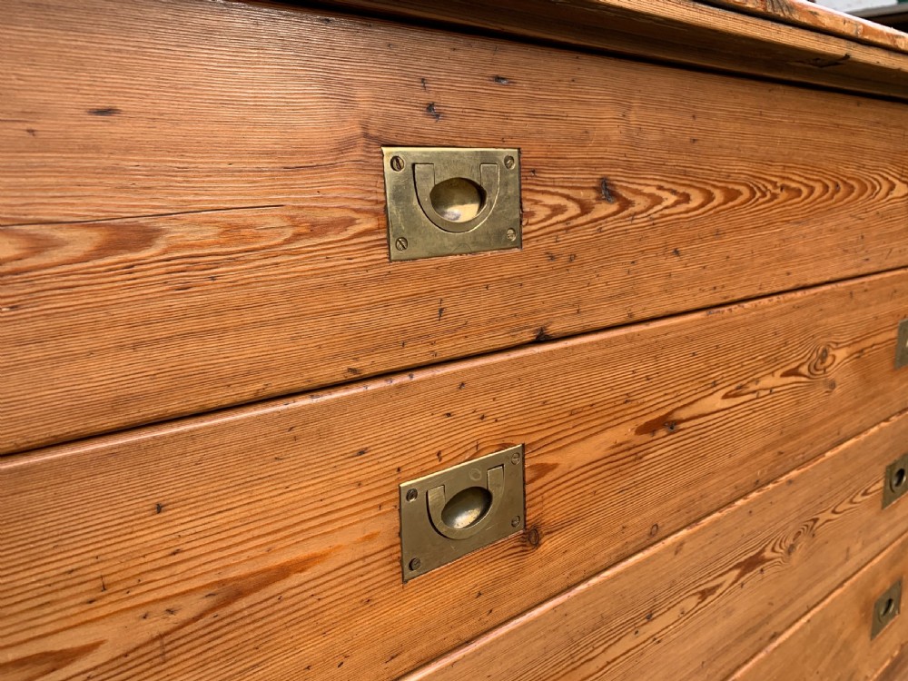 Pitch pine plan chest View VIII