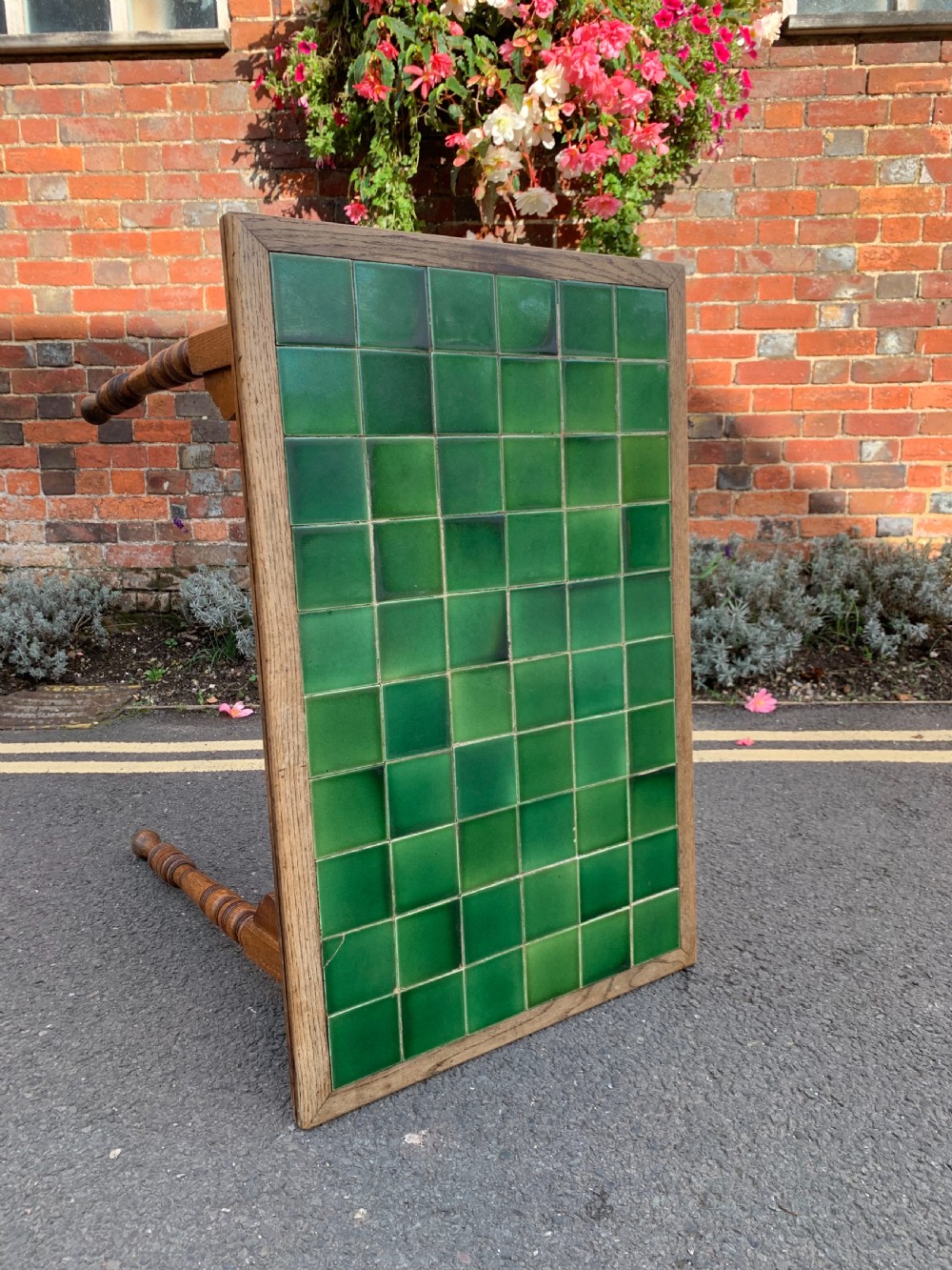 Edwardian tile top table  View III