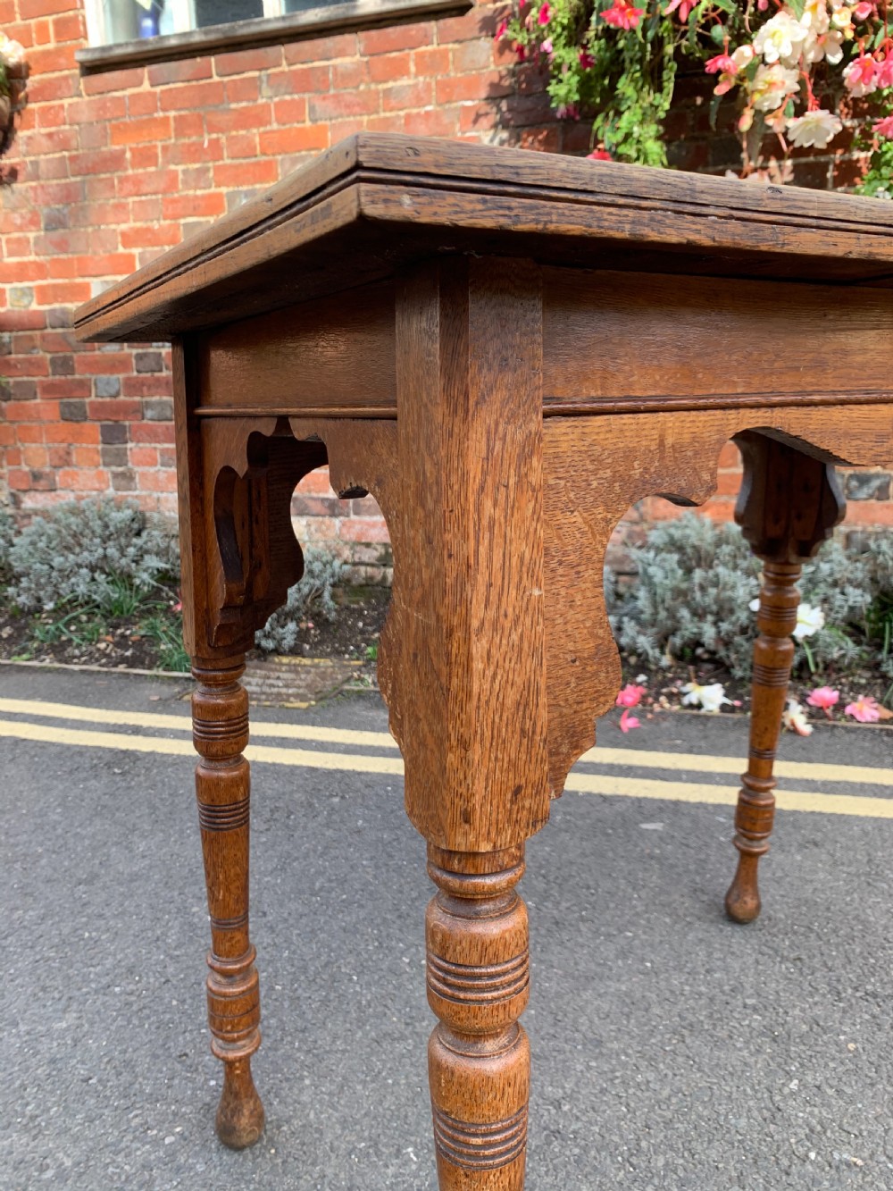 Edwardian tile top table  View IV