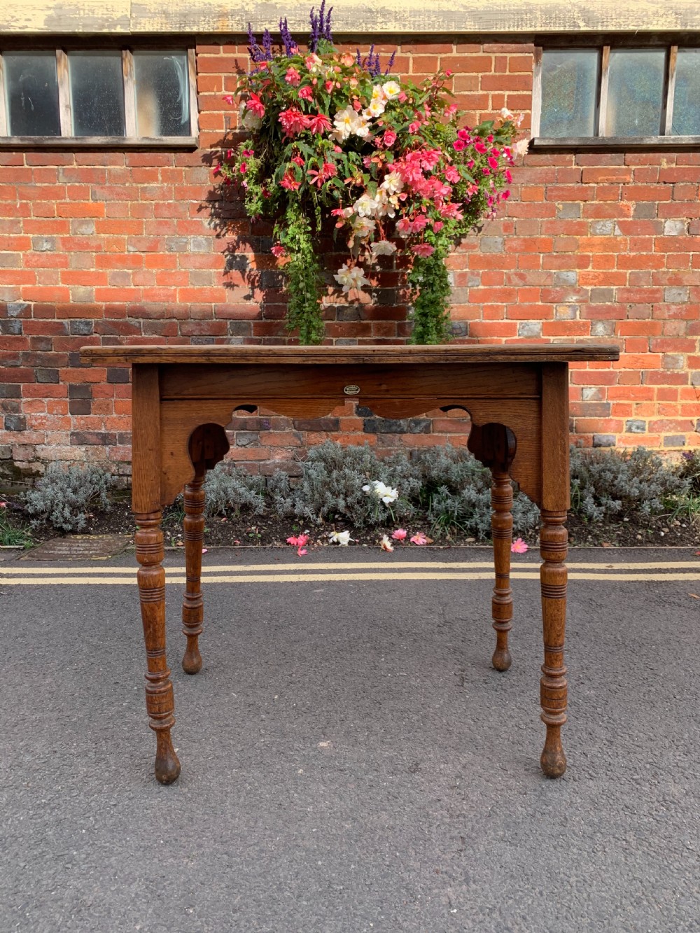 Edwardian tile top table  View V