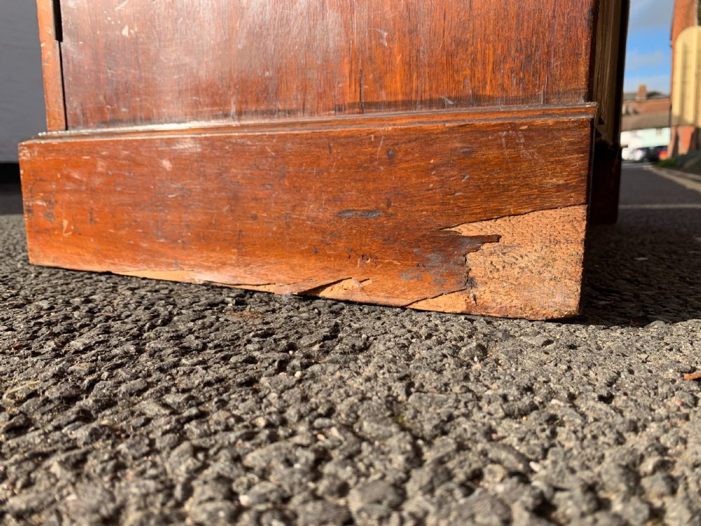 Victorian Mahogany secretaire Wellington chest View IV