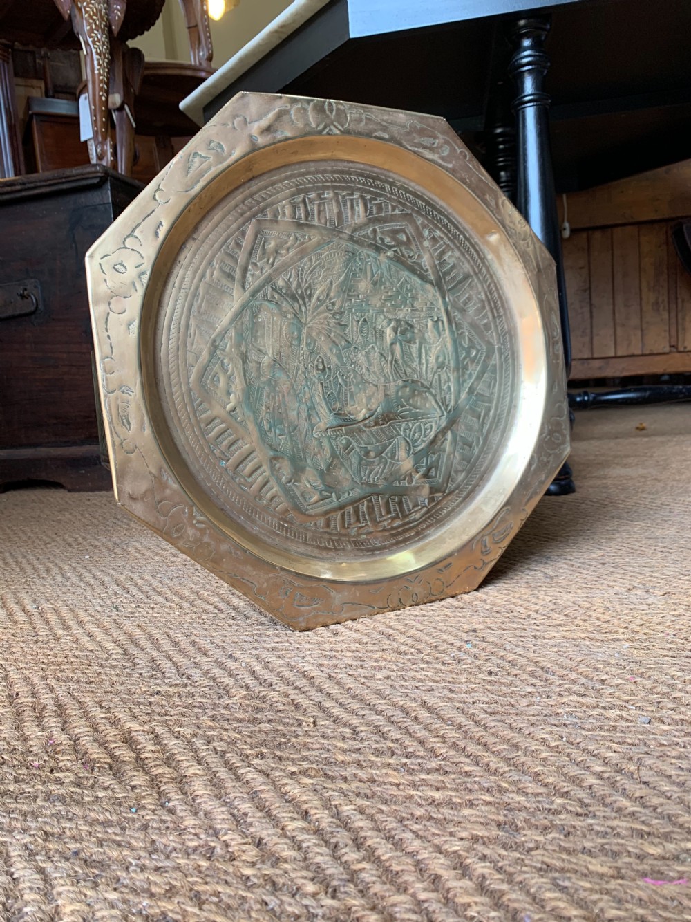 Cairoware brass table  View II