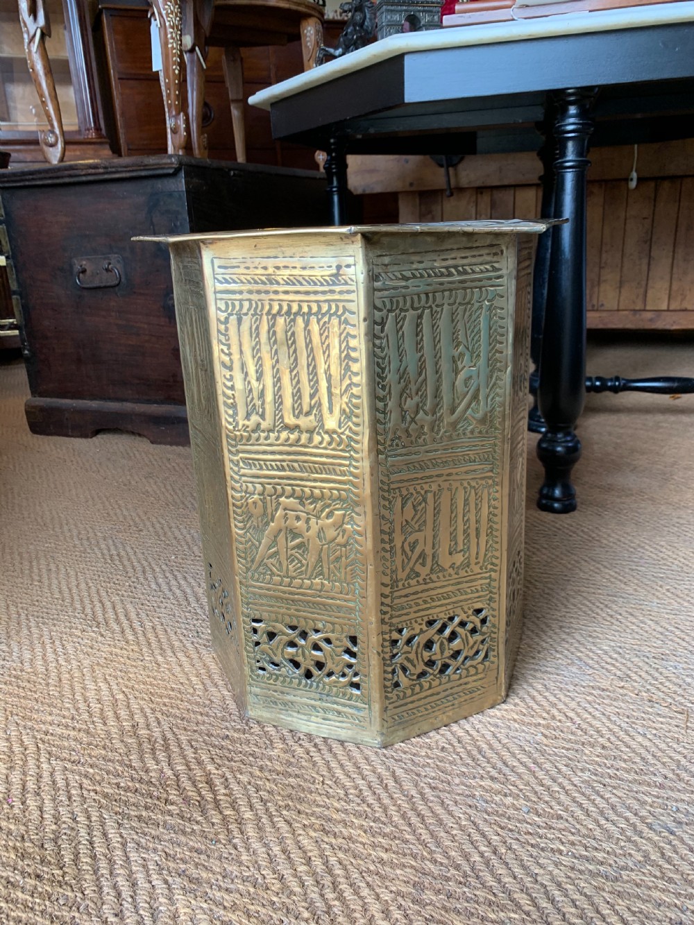 Cairoware brass table  View III