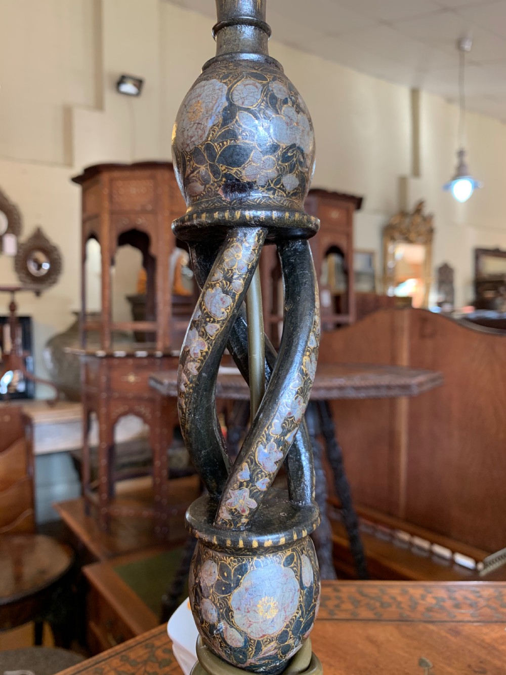 Pair of Kashmiri lamps  View II