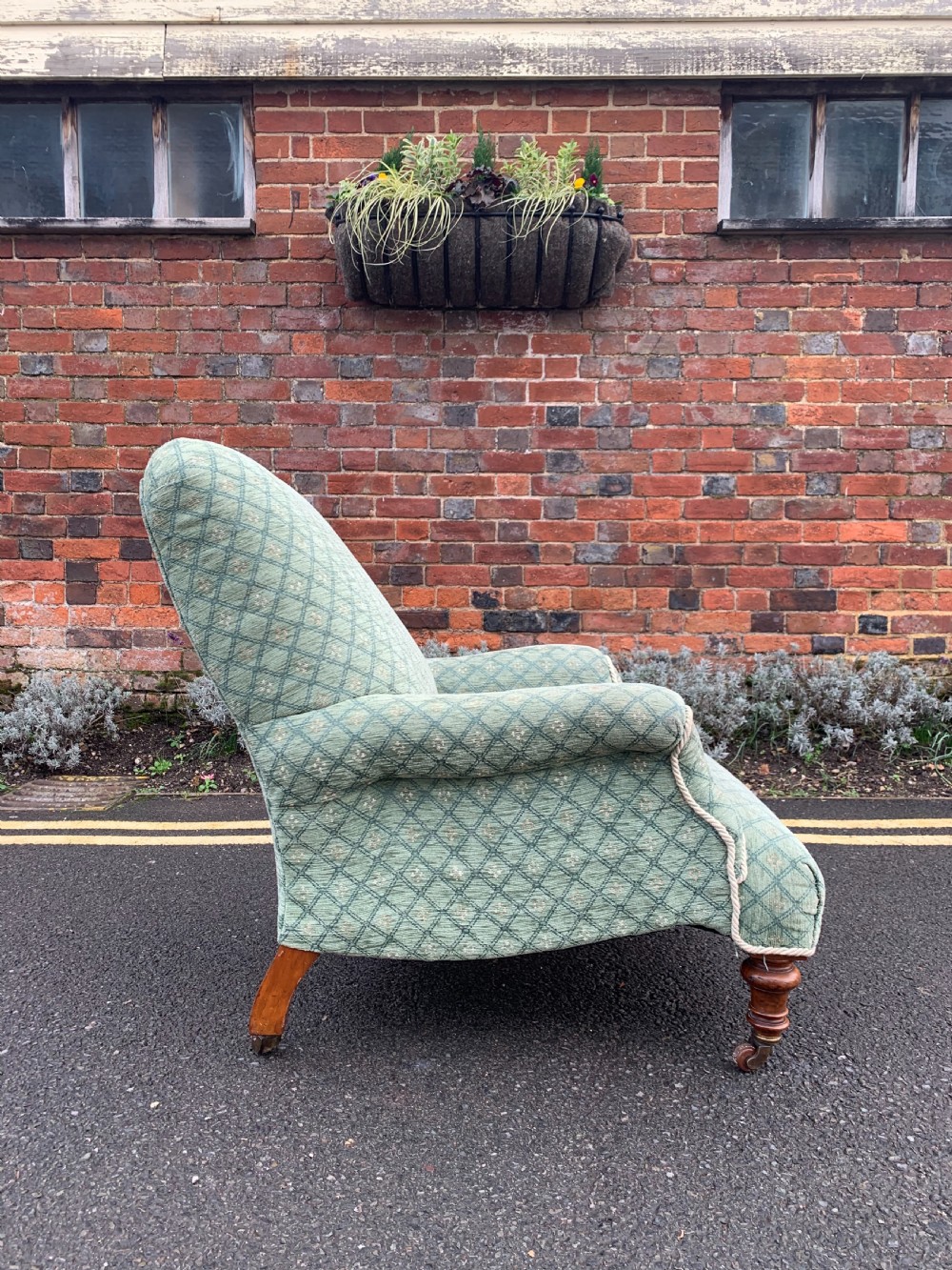 Quality small late Victorian armchair  View V