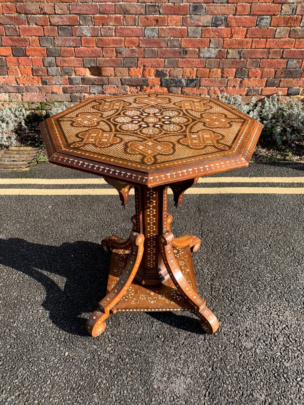 Nineteenth century inlaid table 