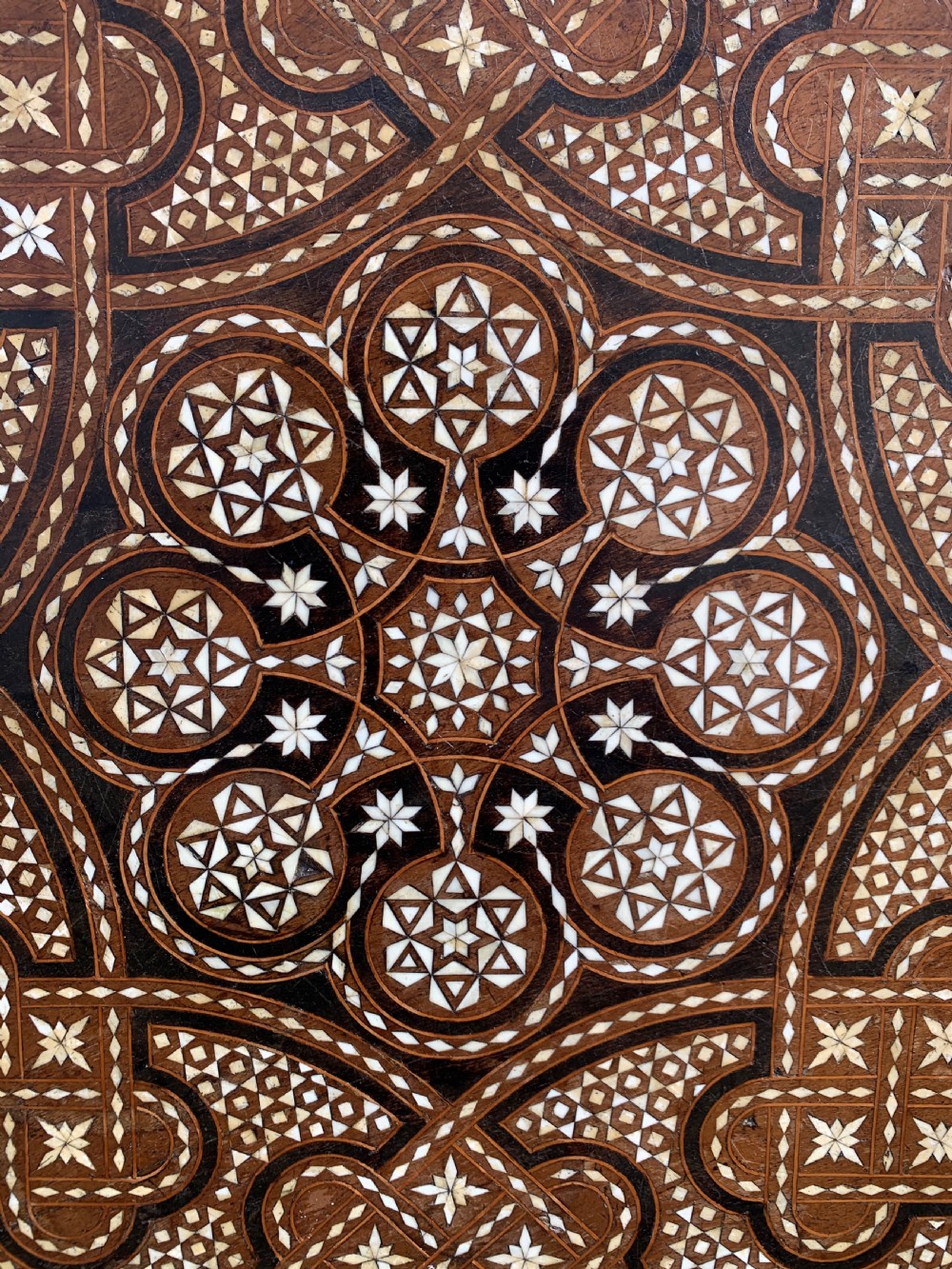 Nineteenth century inlaid table  View V