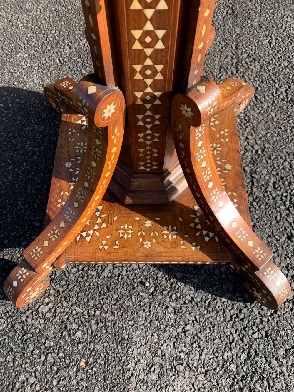 Nineteenth century inlaid table  View VI